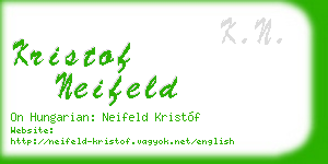 kristof neifeld business card